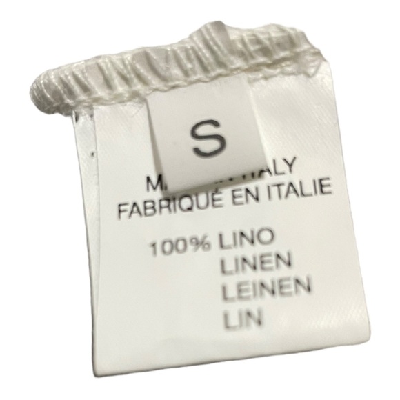 Sweater Linen Italian made. Color blocked. Pockets in front. Size Small.… - Picture 10 of 11